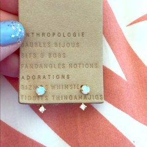 Anthropologie Gold tone stud earrings. NWT